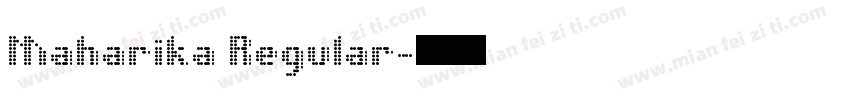 Maharika Regular字体转换